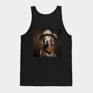 Cowboy Dog - Weimaraner Tank Top